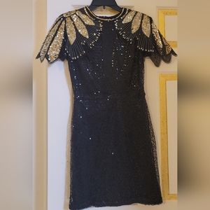 black gold  dress